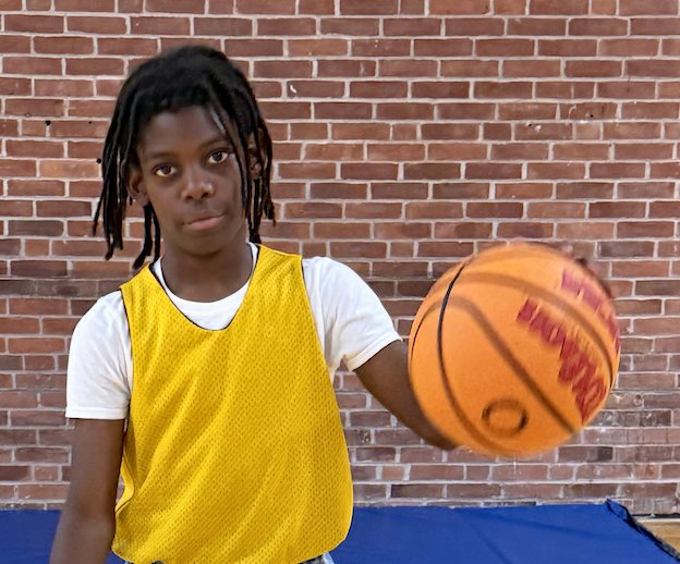 Noah at practice